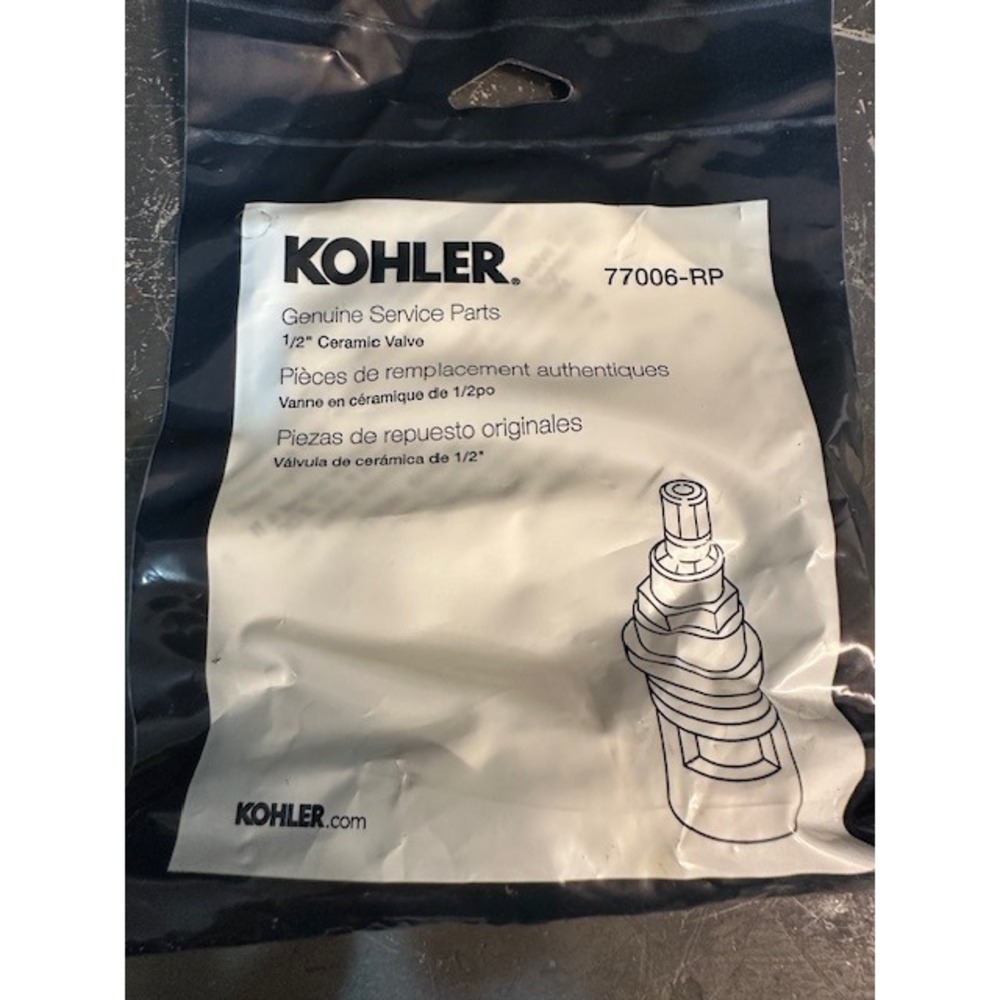 Kohler 77006-RP Genuine Service Parts 1/2‎ Inch Ceramic Valve Replacement